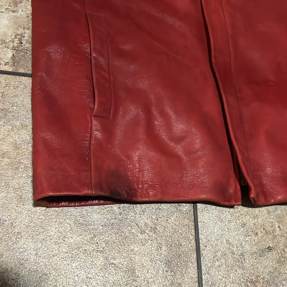 Vintage Bomb Boogie Fight Club Leather Jacket Size Large - Picture 6 of 16
